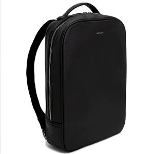 EUC Matt & Nat vegan leather zip-close commuter backpack
